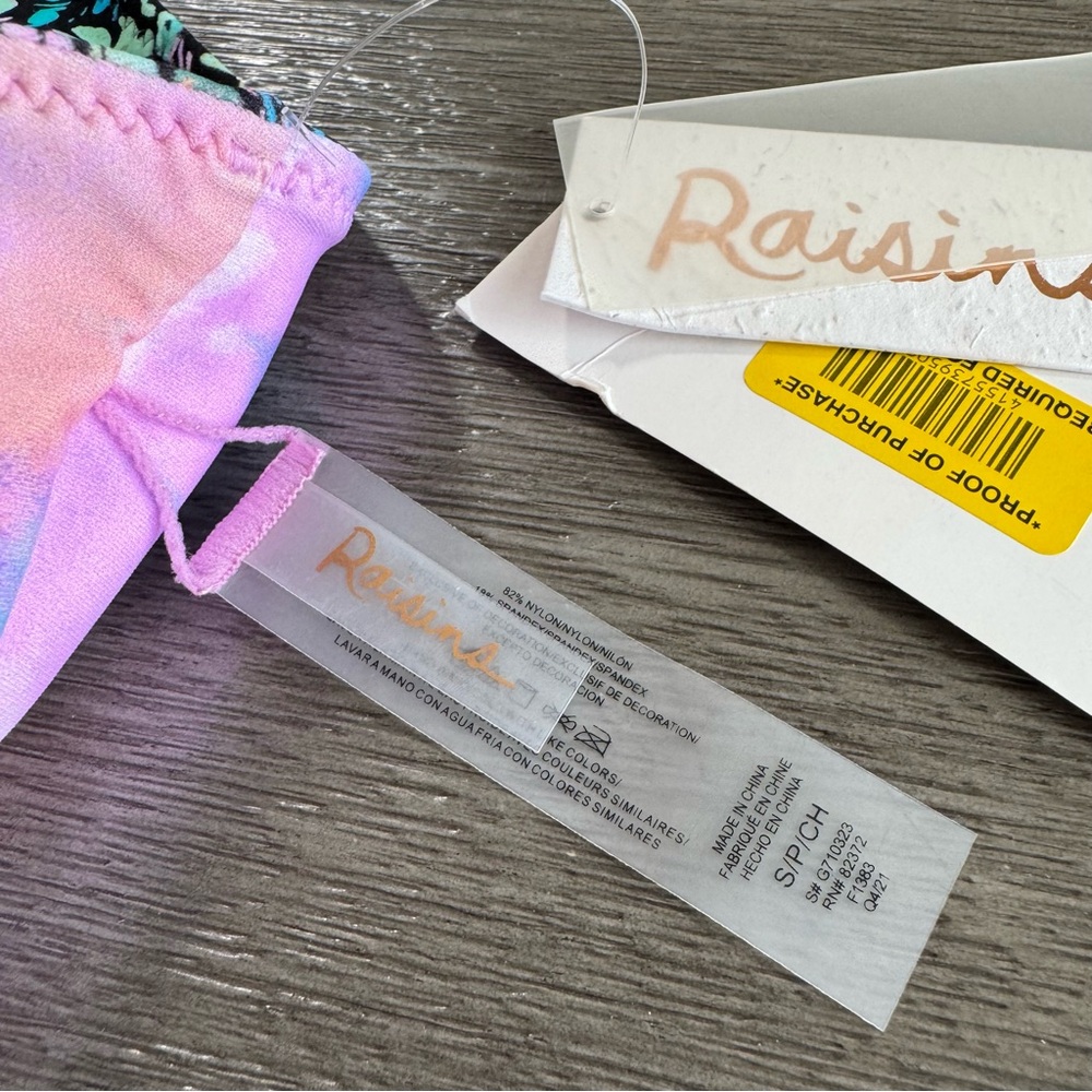 NWT Raisins Tankini Swimsuit St Croix Halter Tie Neck S - Picture 7 of 9